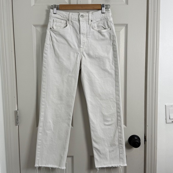 Frank & Eileen Denim - Frank & Eileen Monaghan Straight Leg Jeans Women 27 High Rise White Quiet Luxury